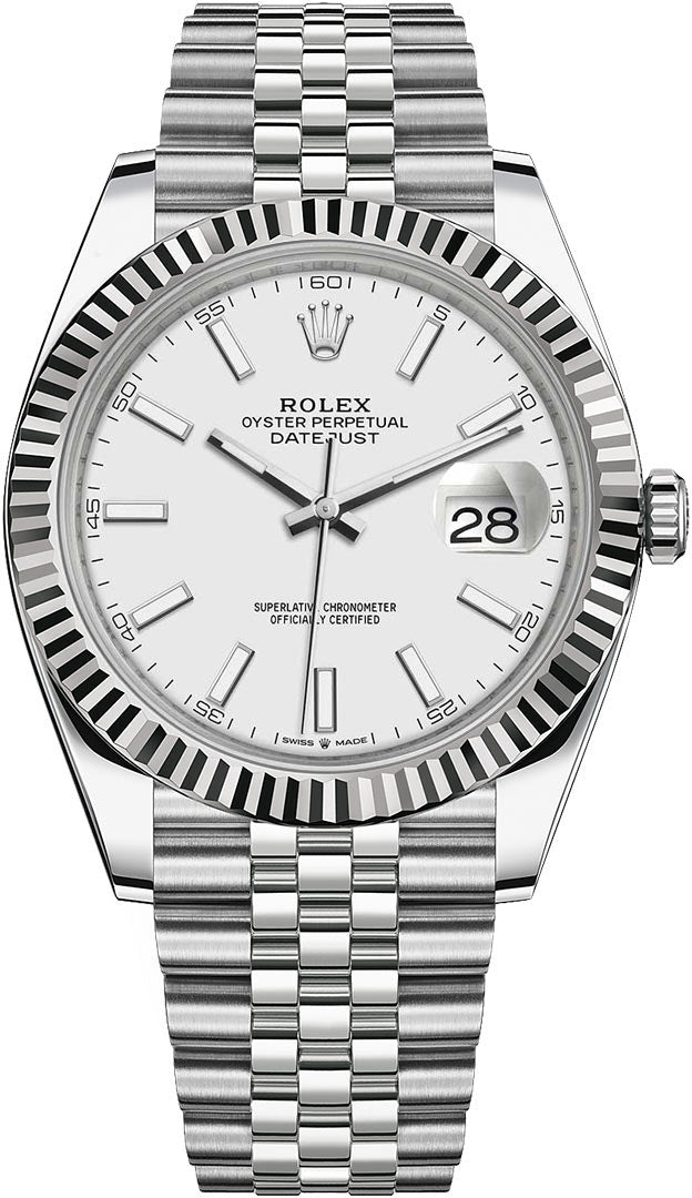Date-just White dial