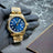 Date-just Rosegold Blue