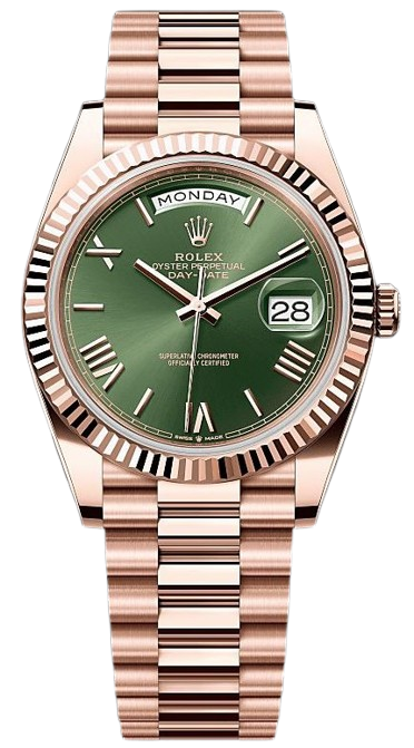 Day-date rosegold olive
