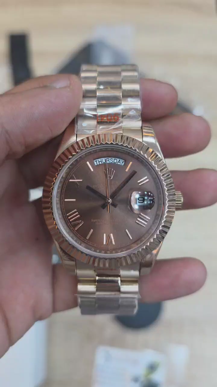 Day-date Rosegold "Chocolate"
