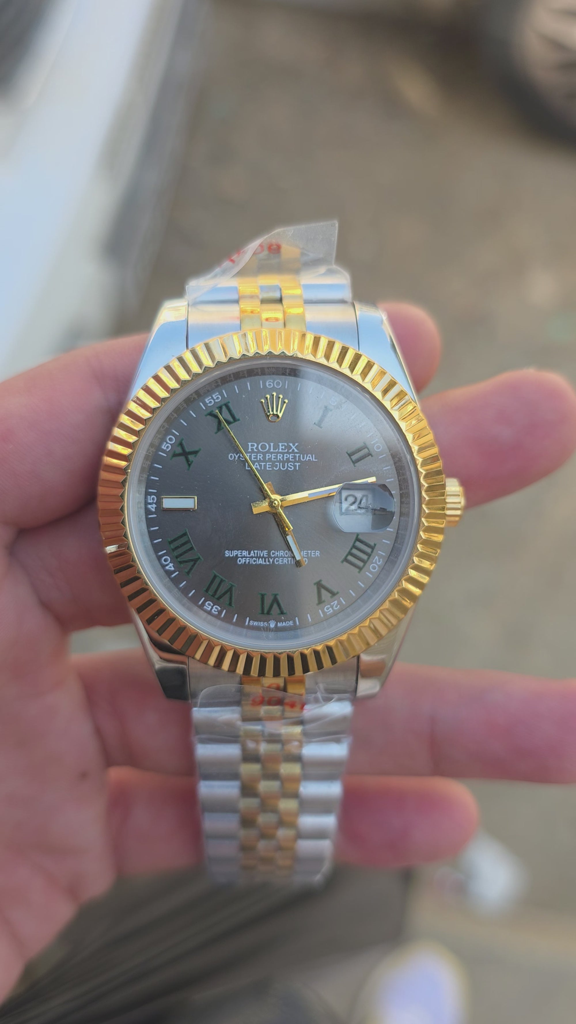Date-just Wimbledon Yellow Gold