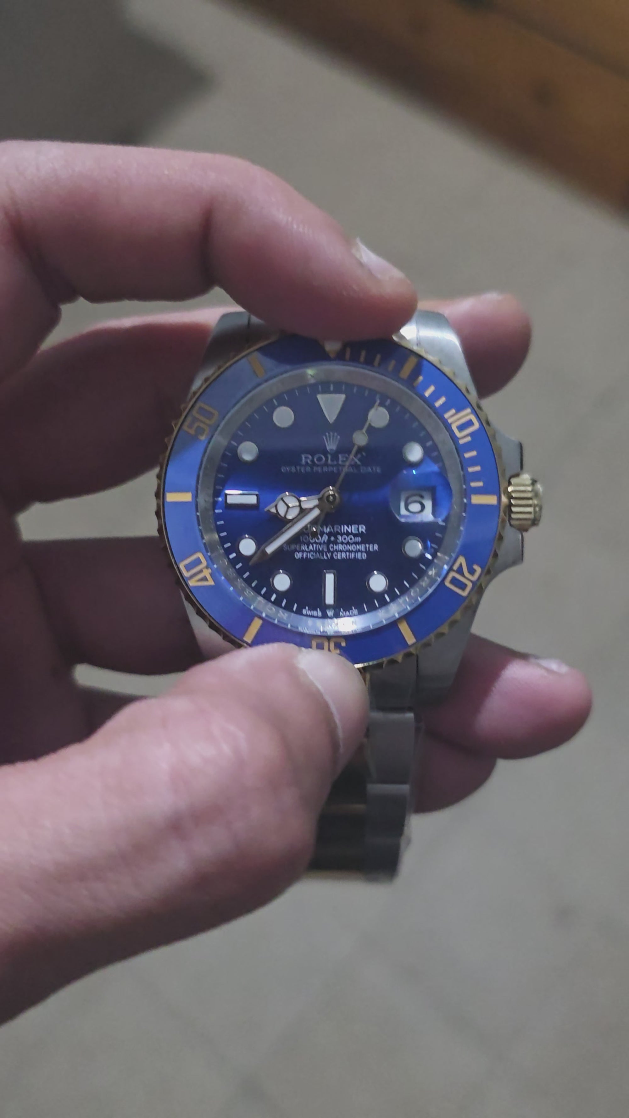 Submariner GOLD BLUE